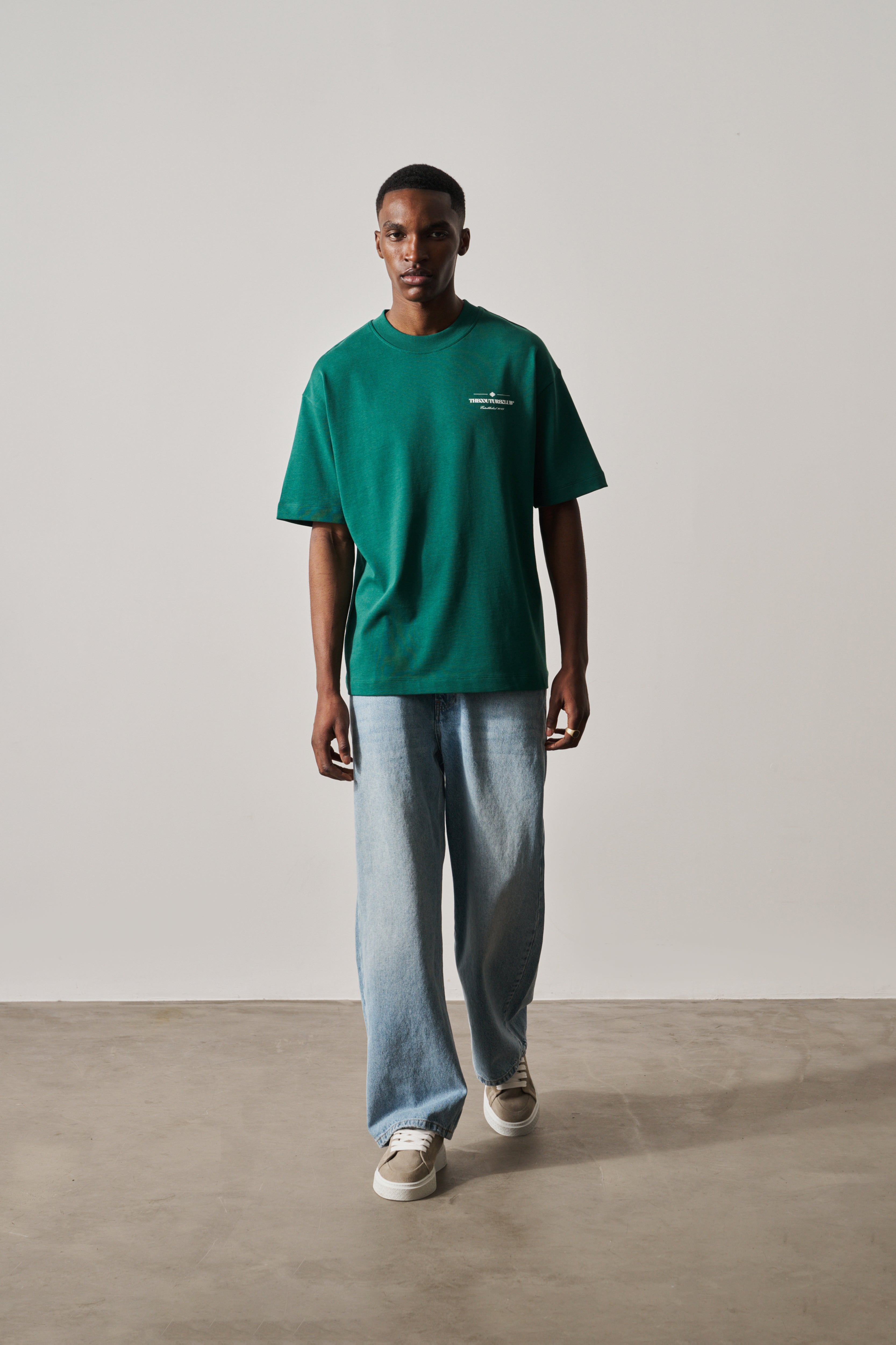COPYRIGHT MULTI GRAPHIC T-SHIRT - FOREST GREEN
