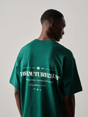 COPYRIGHT MULTI GRAPHIC T-SHIRT - FOREST GREEN