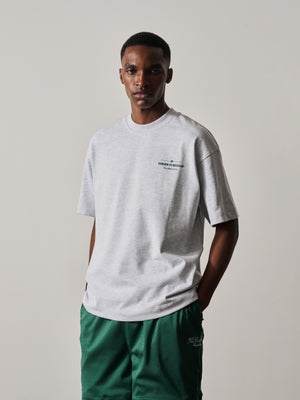 COPYRIGHT MULTI GRAPHIC T-SHIRT - GREY MARL