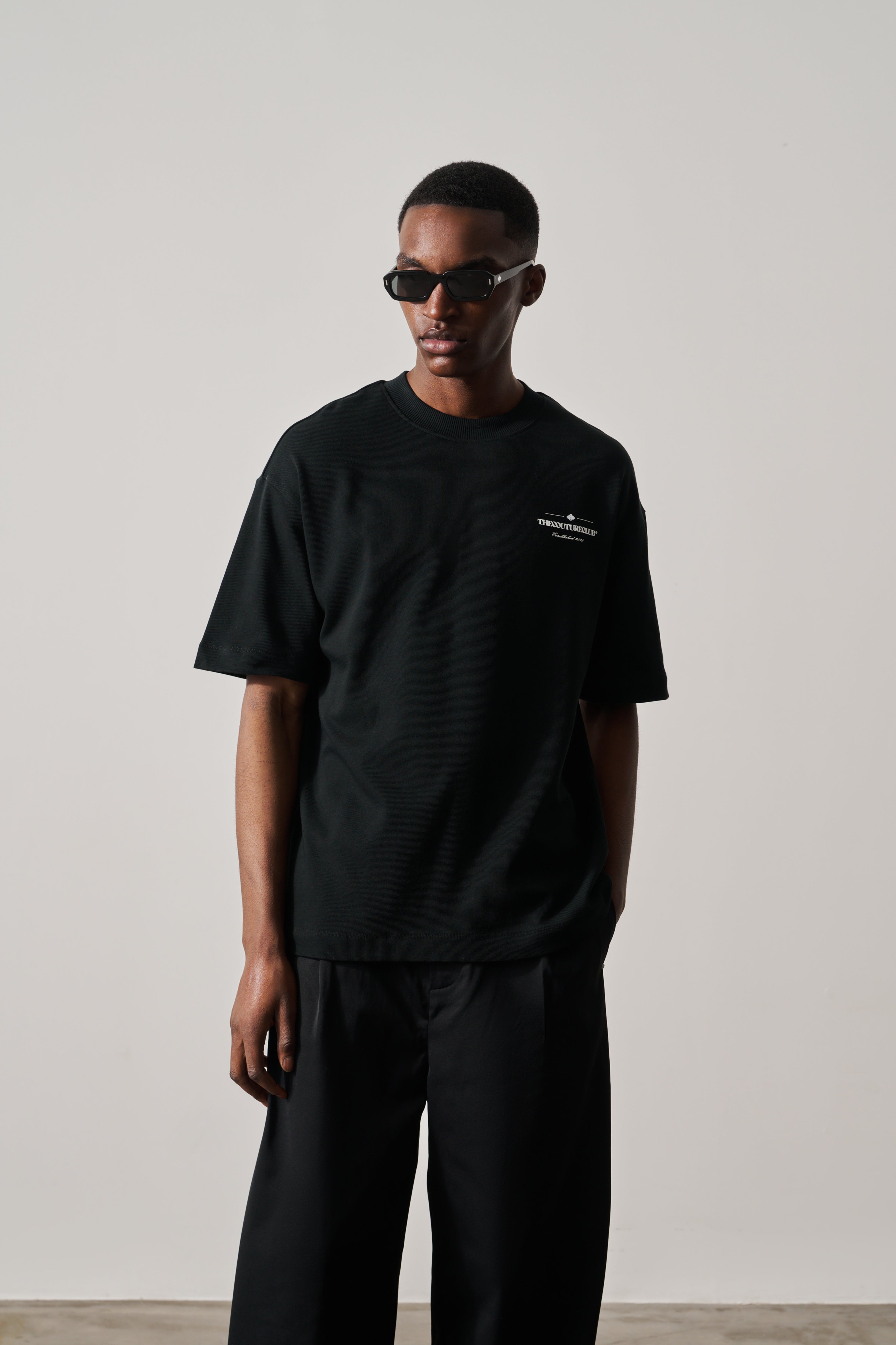COPYRIGHT MULTI GRAPHIC T-SHIRT - BLACK