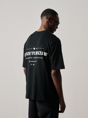 COPYRIGHT MULTI GRAPHIC T-SHIRT - BLACK