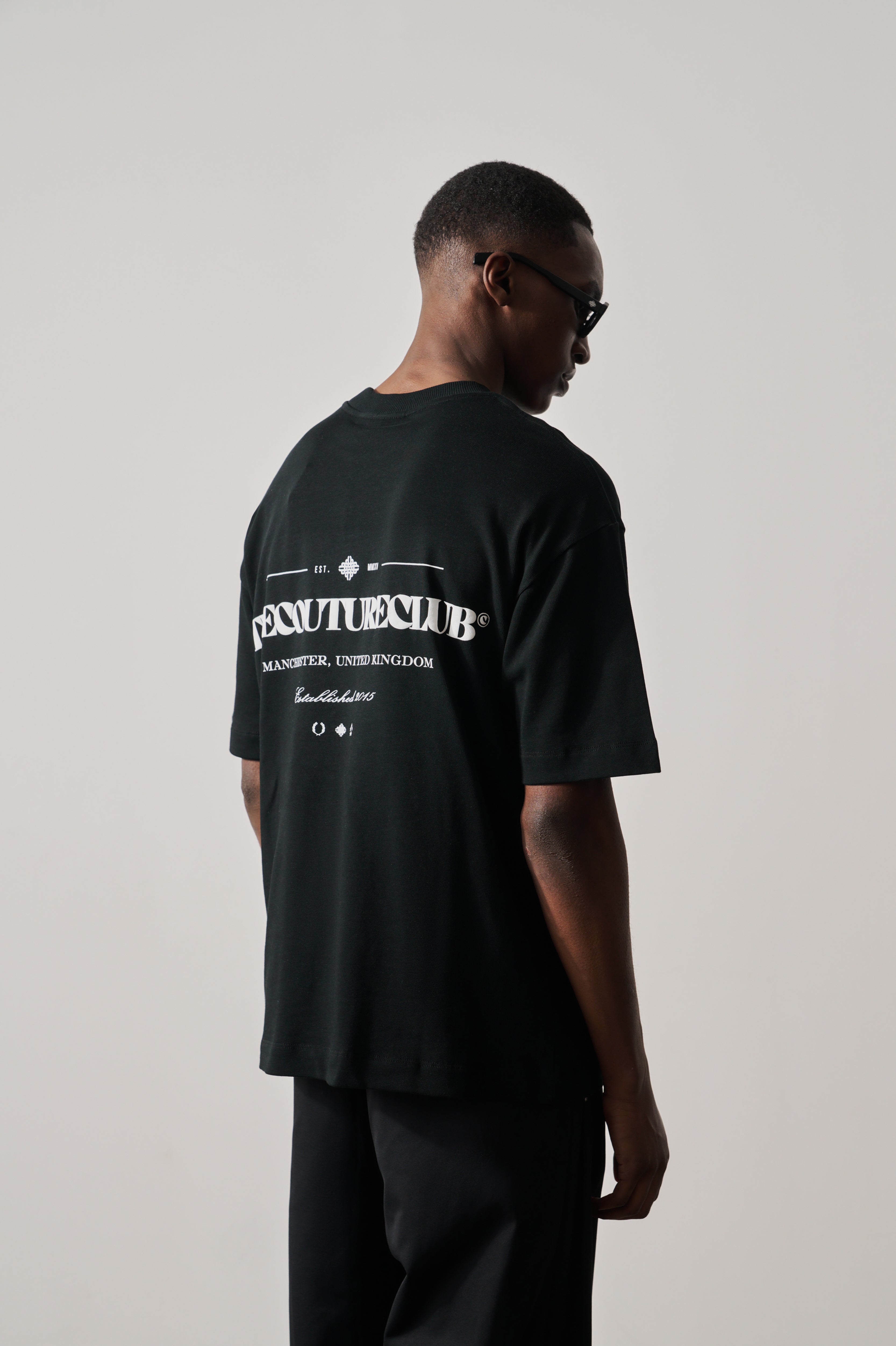 COPYRIGHT MULTI GRAPHIC T-SHIRT - BLACK