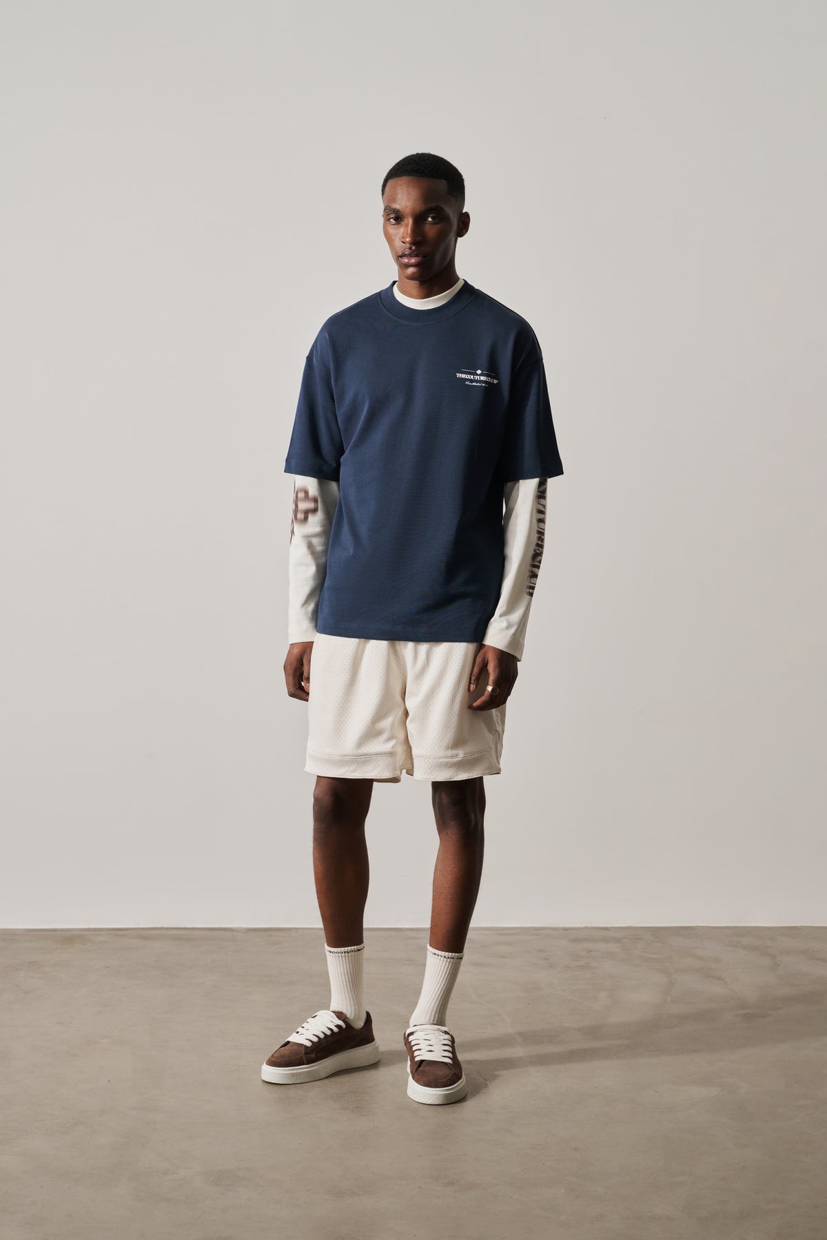 COPYRIGHT MULTI GRAPHIC T-SHIRT - DARK NAVY