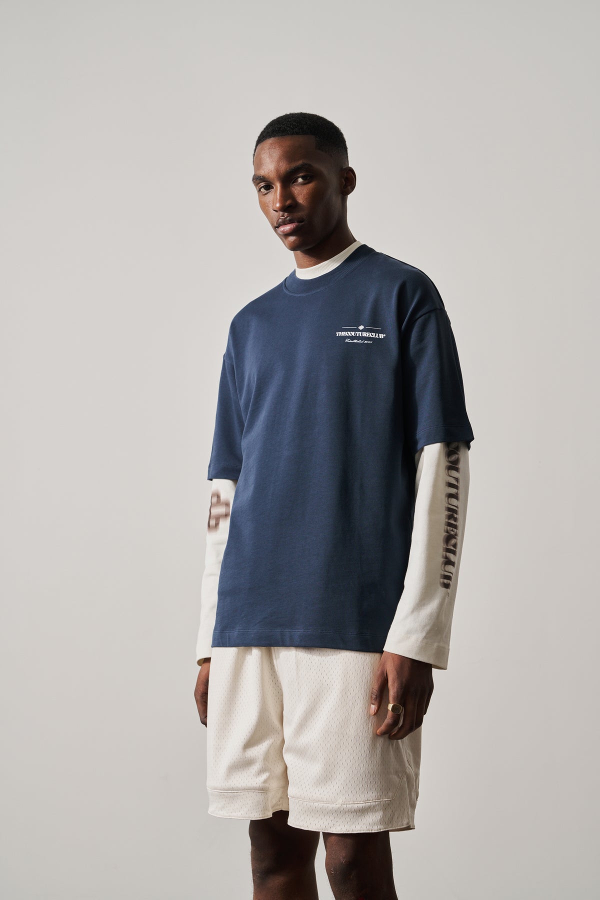 COPYRIGHT MULTI GRAPHIC T-SHIRT - DARK NAVY