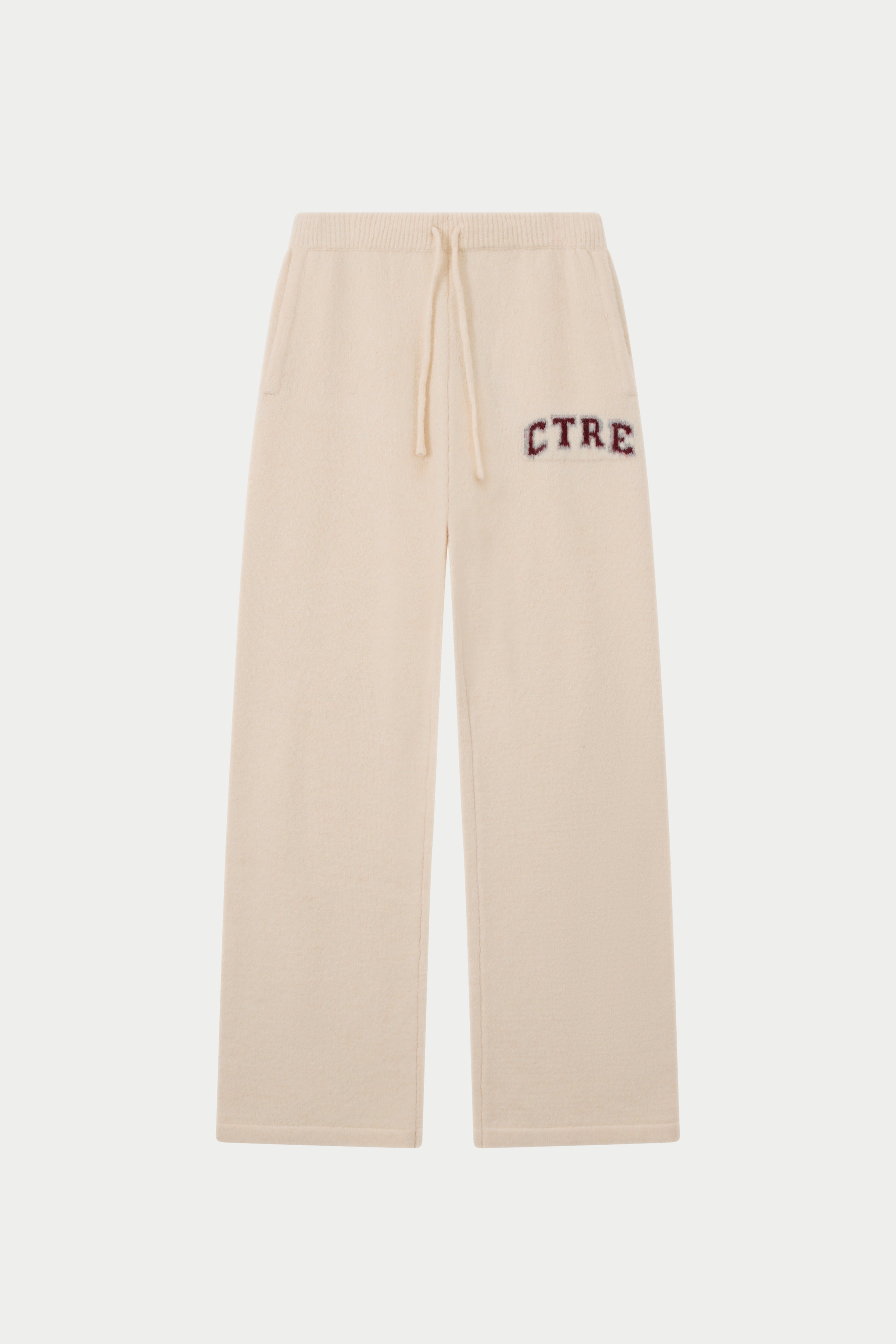 CTRE KNITTED JOGGERS - OFF WHITE
