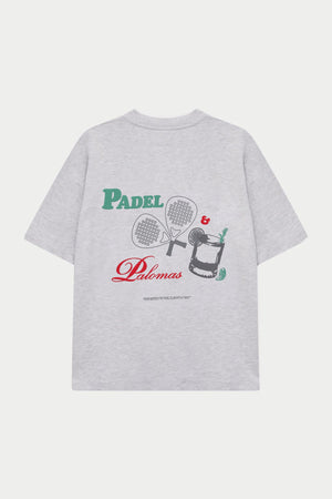 PADEL & PALOMAS T-SHIRT - GREY MARL