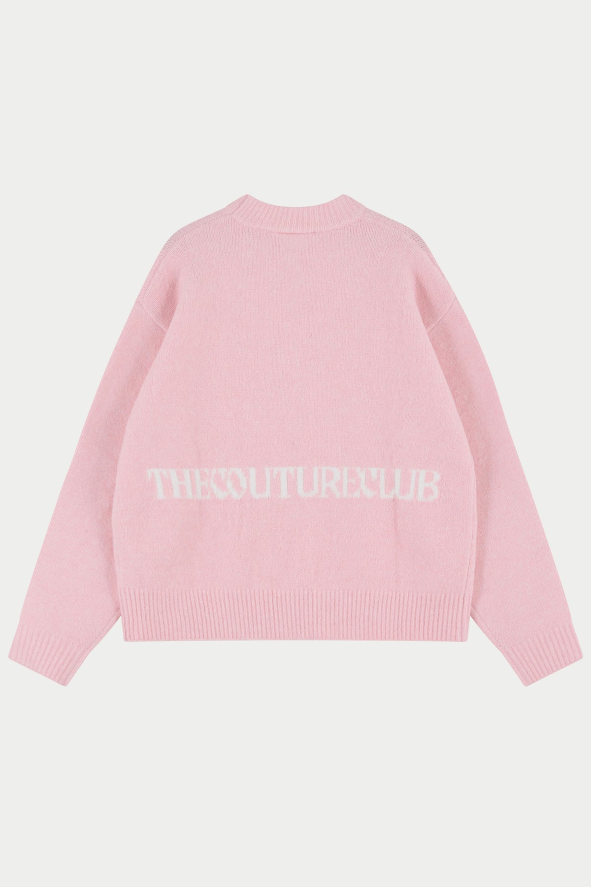 COPYRIGHT BRUSHED KNIT JUMPER - PINK