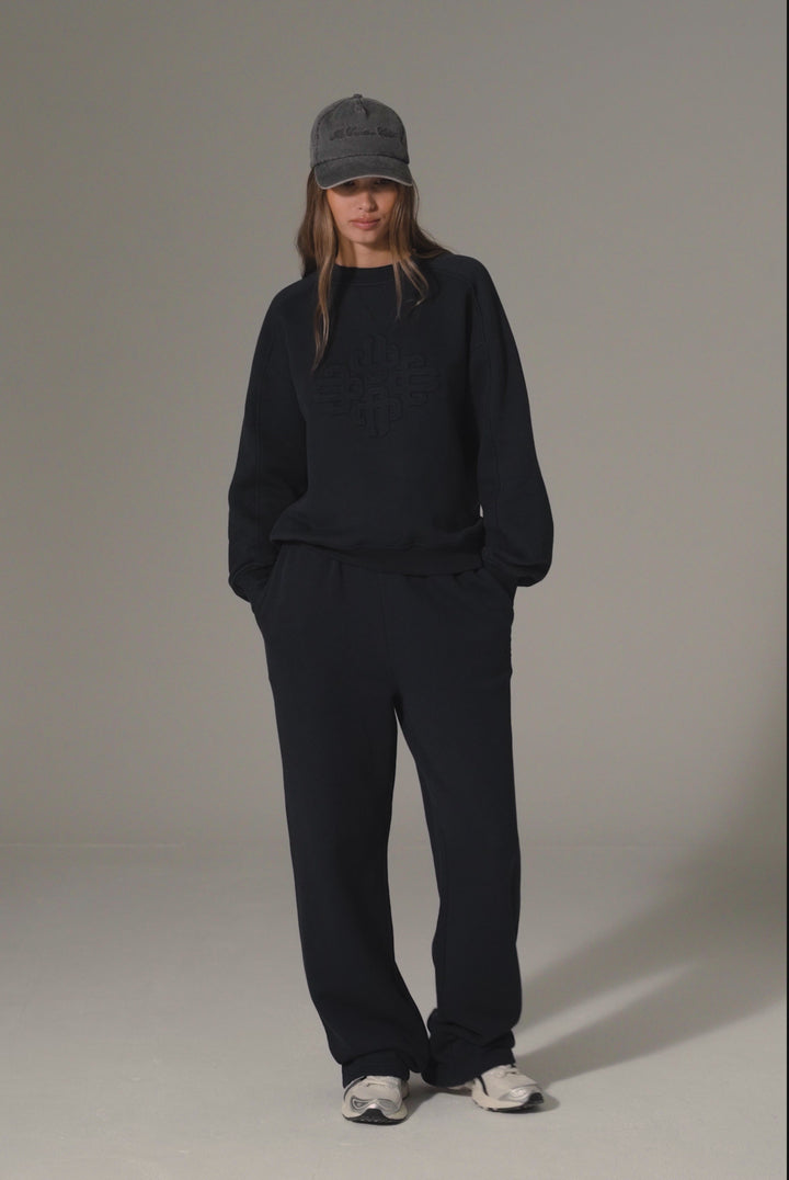 Translation missing: en.EMBOSSED SWEATSHIRT - NAVY