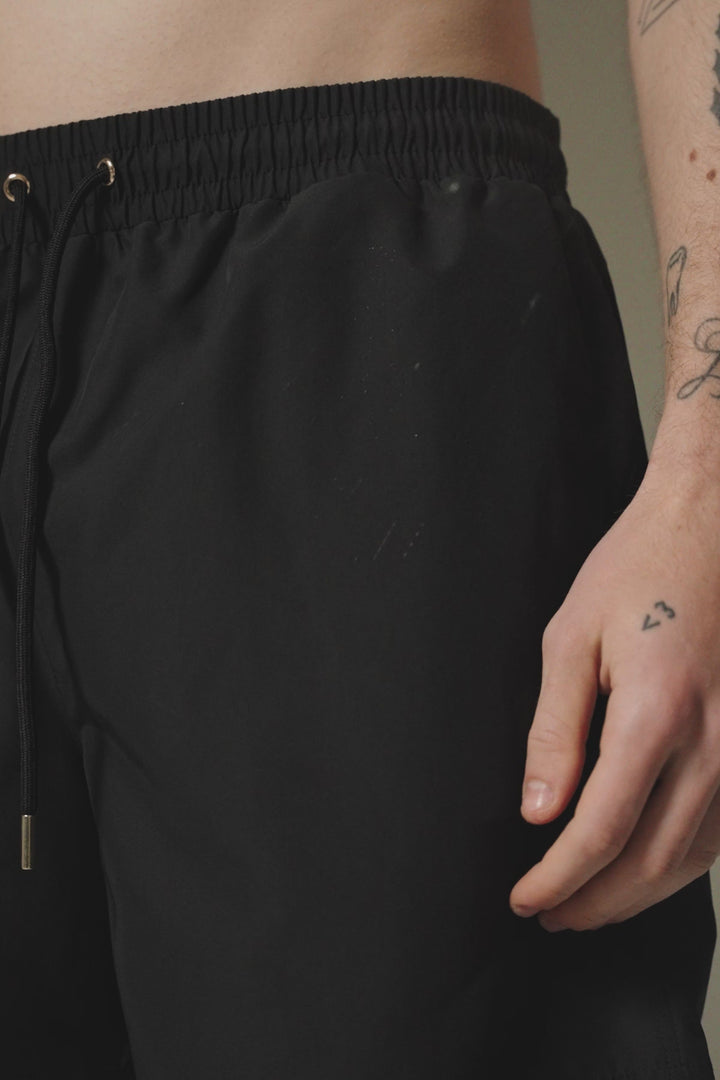 Translation missing: en.WATER REACTIVE EMBLEM SWIM SHORT - BLACK