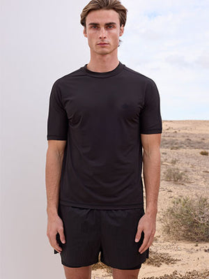 SHORT SLEEVE TRAINING TOP - BLACK