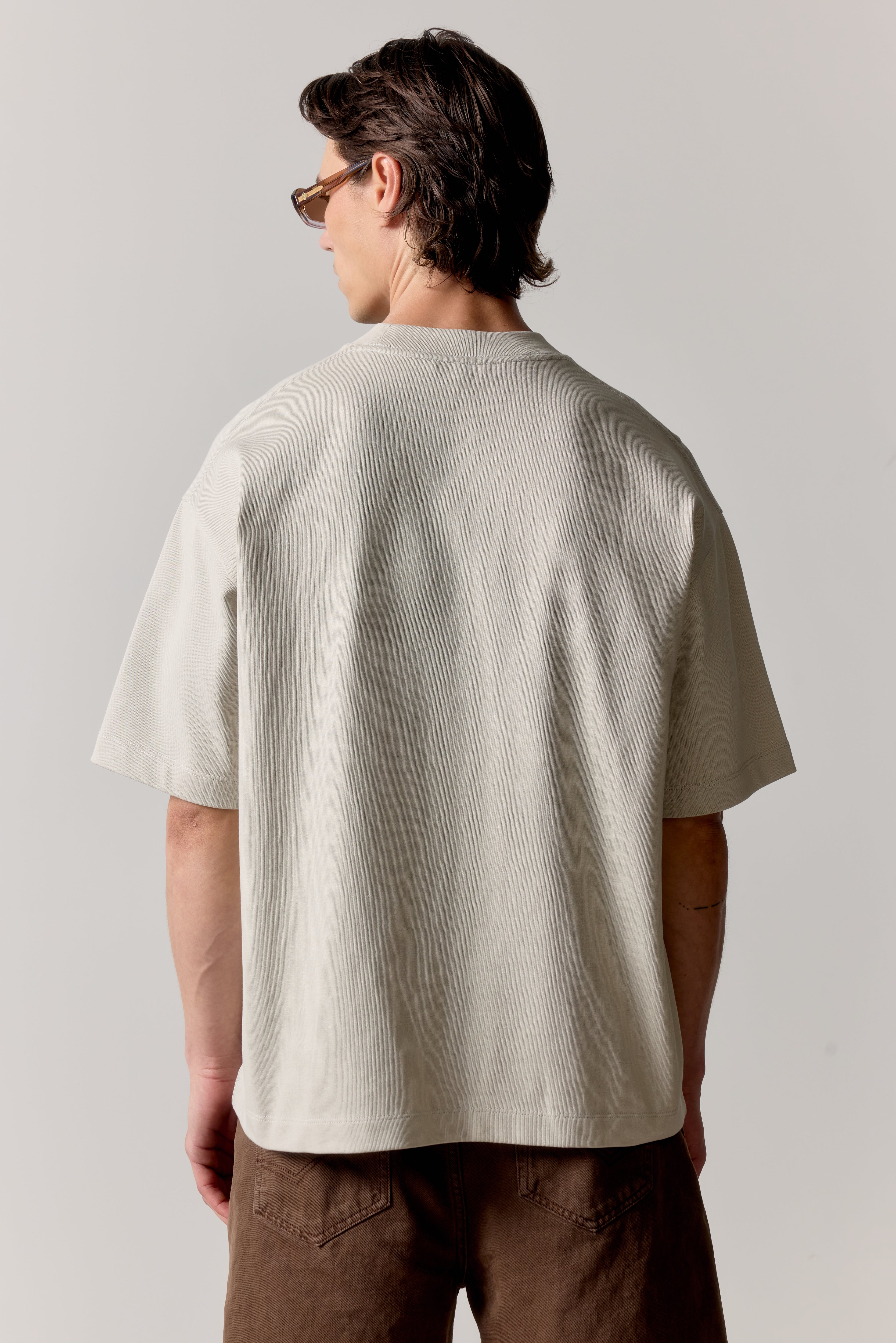 HEAVYWEIGHT BLANK T-SHIRT - STONE