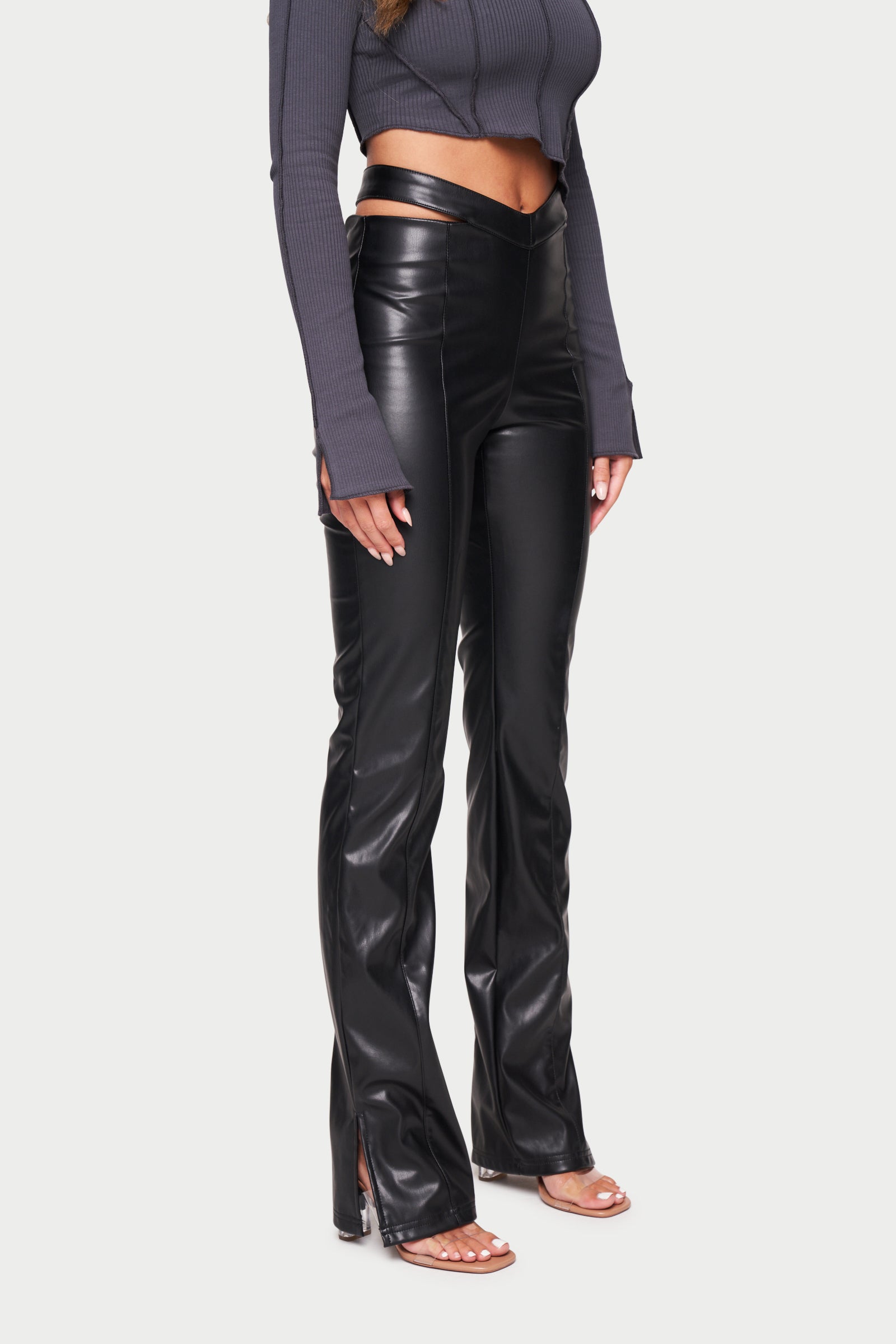 fake leather trousers uk