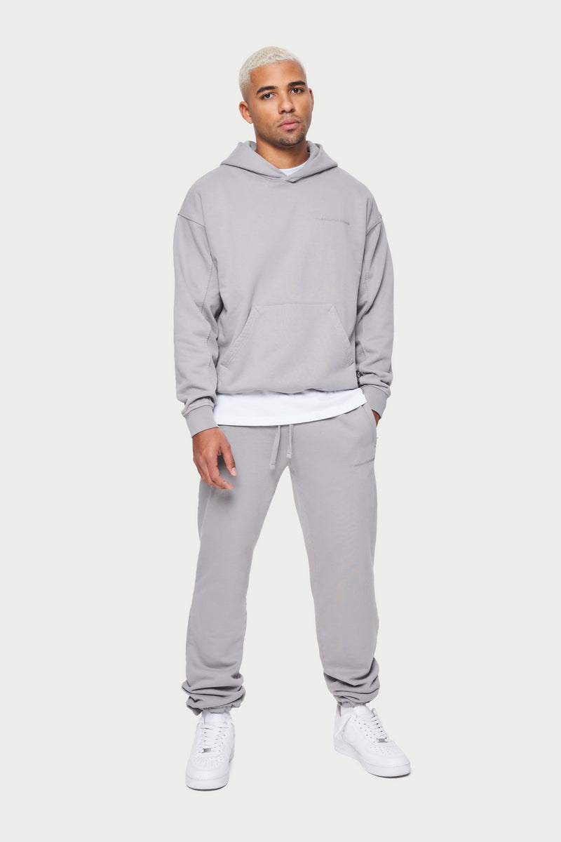 Grey Everyday Washed Relaxed Hoodie | The Couture Club